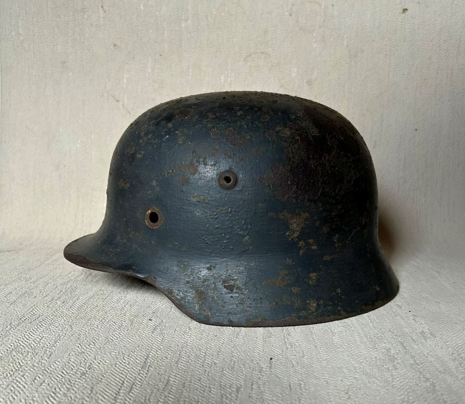 wo2 - Duitse helm M35 heer - maat 64, Ophalen of Verzenden, Landmacht, Helm of Baret