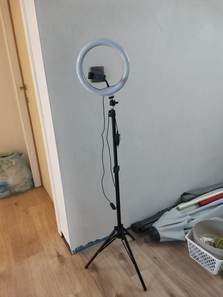 Ringlamp, Audio, Tv en Foto, Fotografie | Fotostudio en Toebehoren, Ophalen, Zo goed als nieuw, Lamp of Flitsset