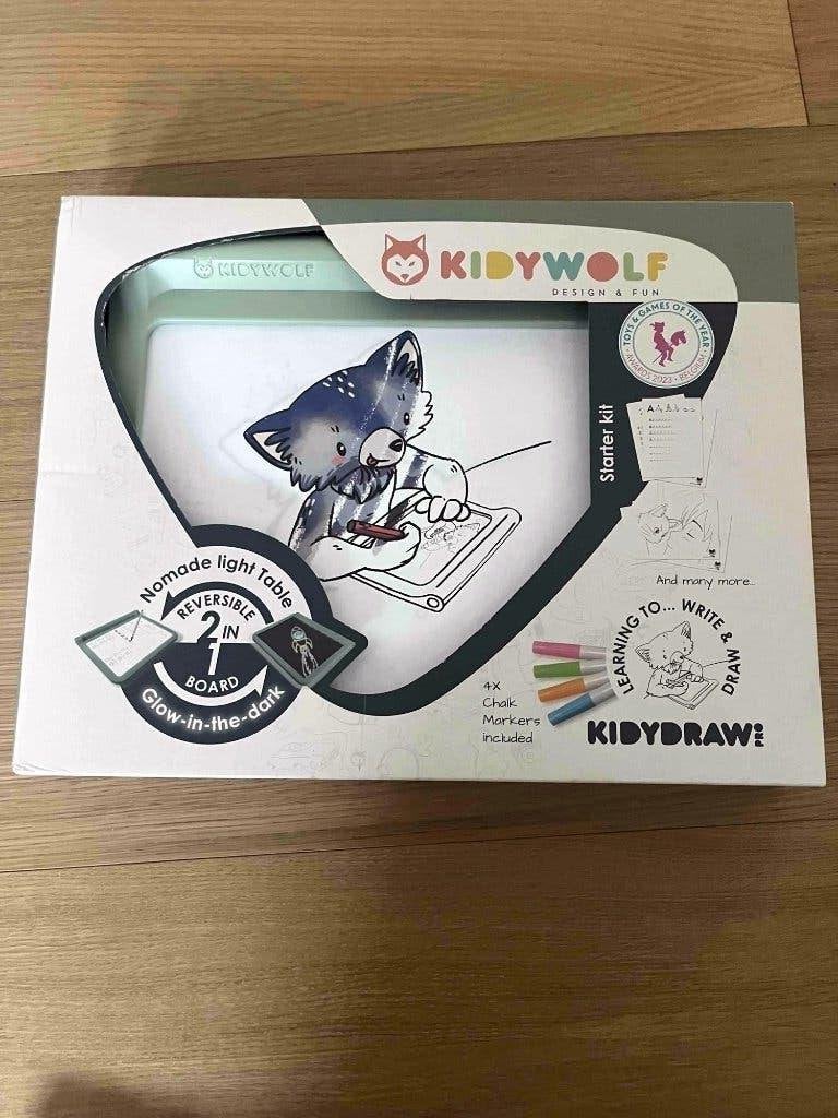 Table lumineuse nomade Kidywolf Kidydraw Starter Kit, Enlèvement ou Envoi, Comme neuf