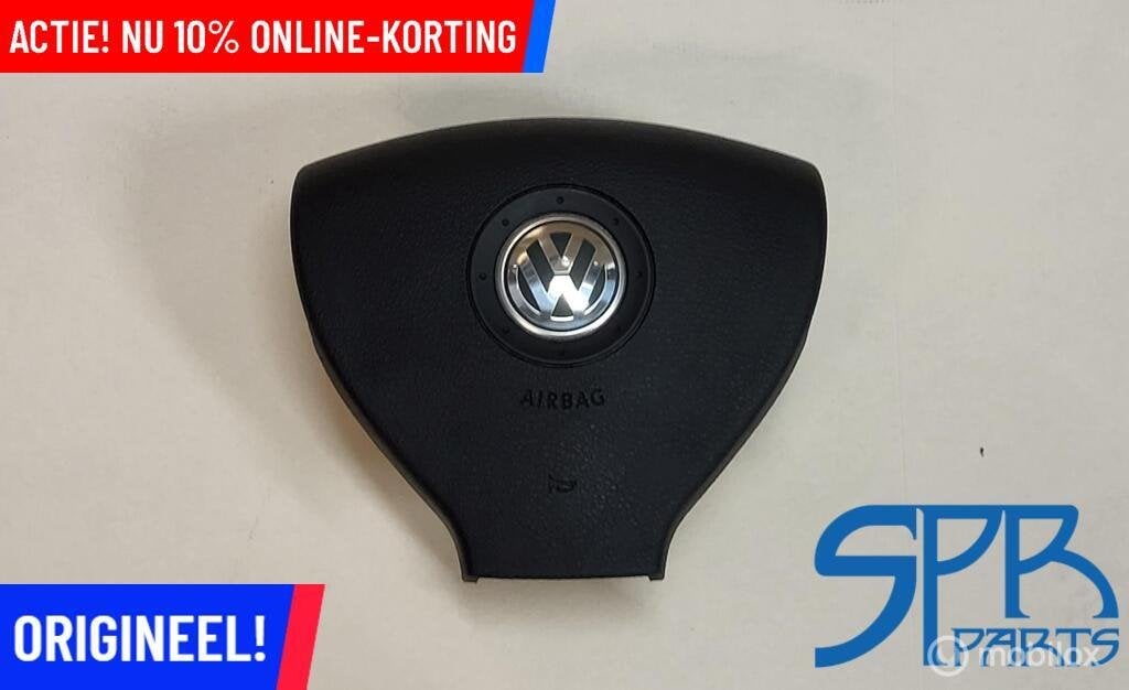 STUURAIRBAG VW GOLF 5 POLO GTI ORIGINEEL SPORT STUUR AIRBAG, Auto-onderdelen, Gebruikt, Volkswagen, Ophalen of Verzenden, Volkswagen