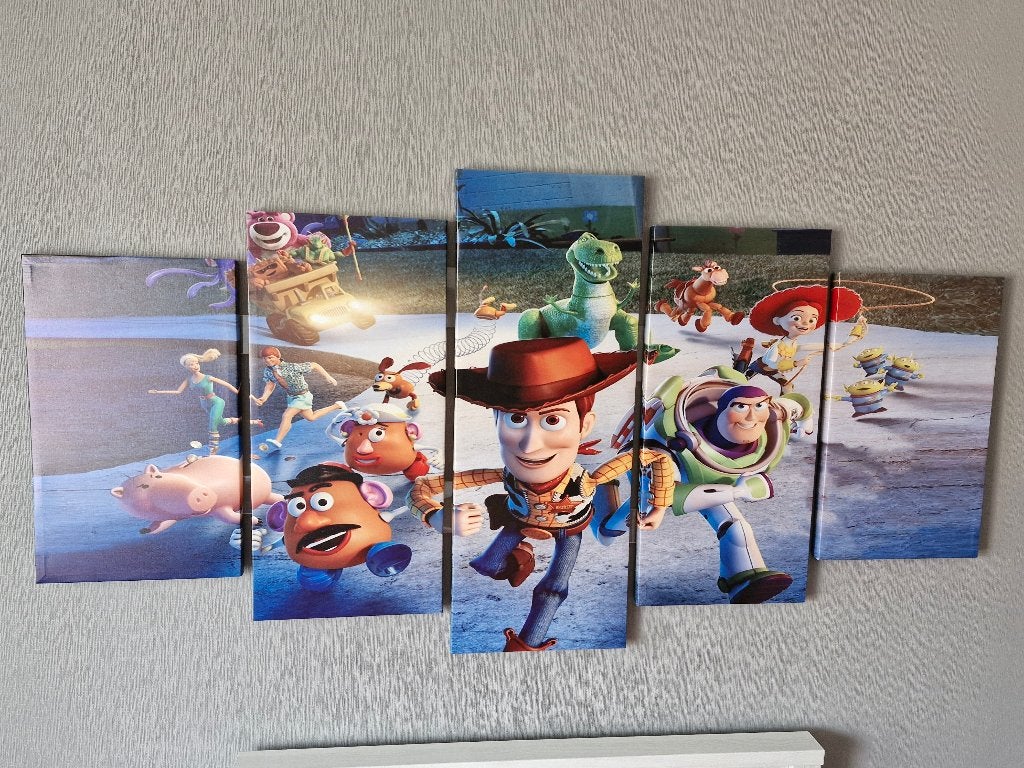 prachtige canvas toy story, Ophalen of Verzenden, Overige figuren, Zo goed als nieuw, Plaatje of Poster