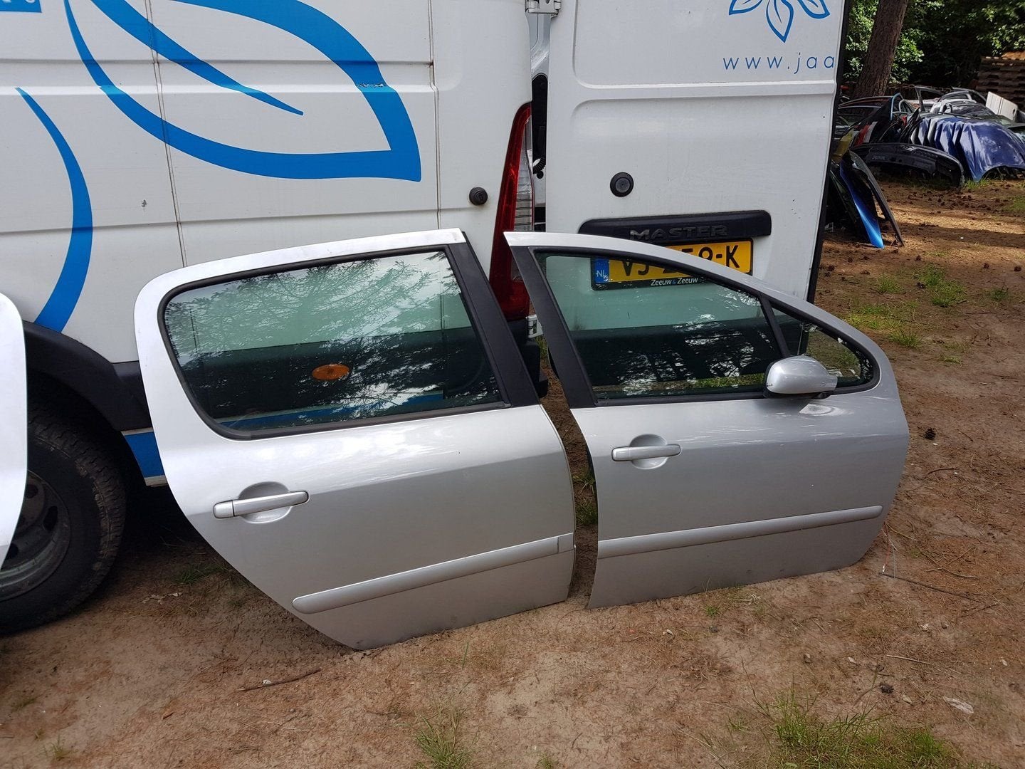 PEUGEOT 307 HB PORTIEREN RV+RA BJ 2001 2007, Gebruikt, -, Deur, -