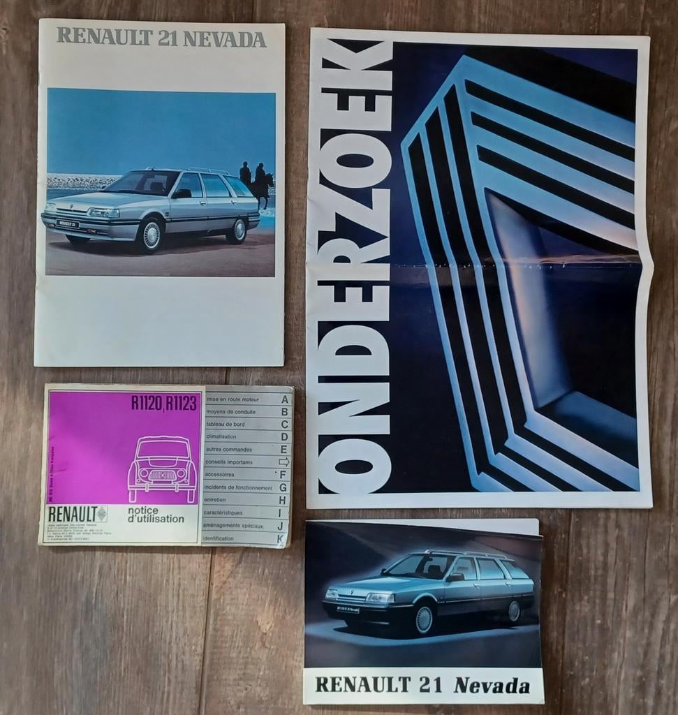 Oude documentatie Renault, Ophalen of Verzenden