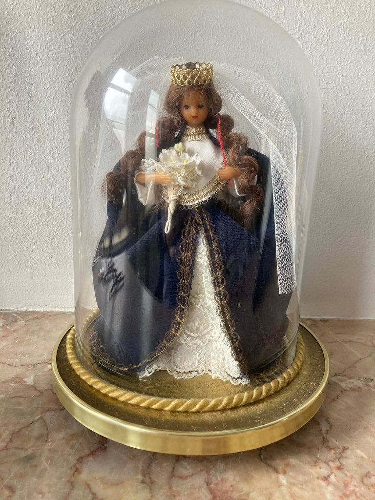 Kleine stolp met beeld Maria in was (22 cm), Ophalen