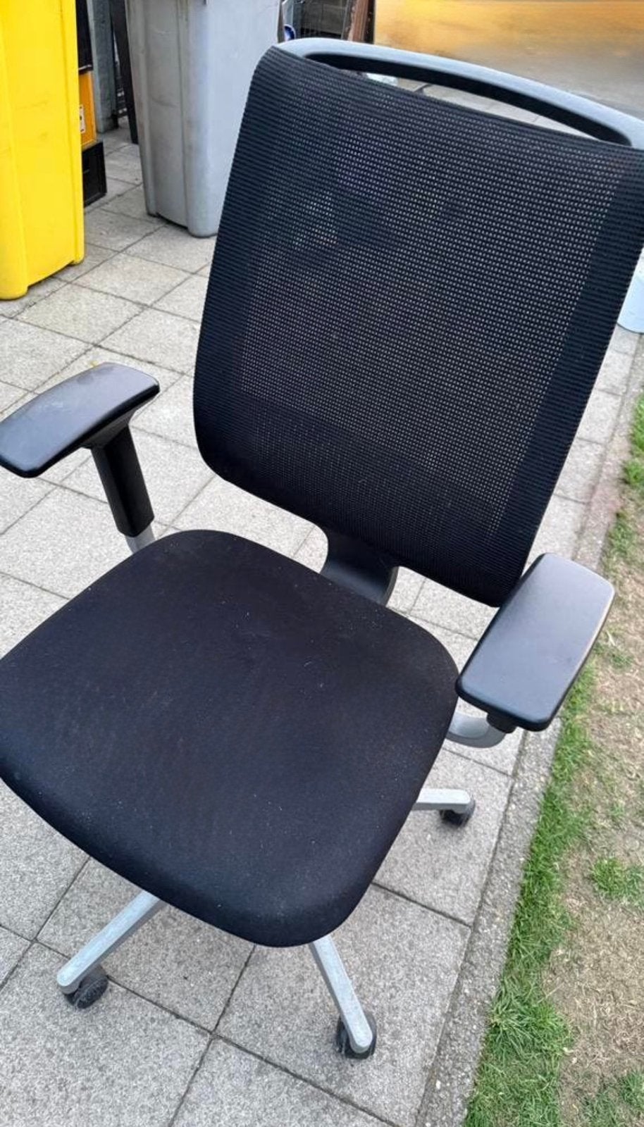 Steelcase ergo omische bureaustoel, Huis en Inrichting, Bureaustoelen, Ophalen, Zwart, Zo goed als nieuw, Bureaustoel