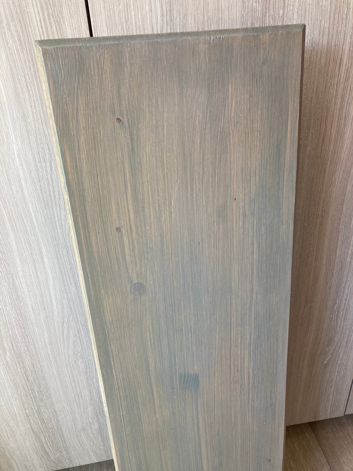 Haltafel - sidetable grenen groen 120x36, Ophalen, Gebruikt
