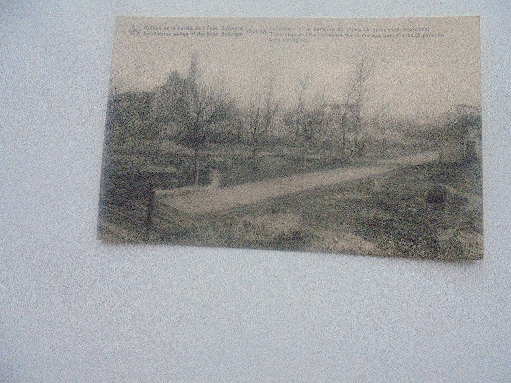 yser-schoore ruines 1914-18  het dorp, Collections, Envoi, Avant 1920, Non affranchie, Flandre Occidentale