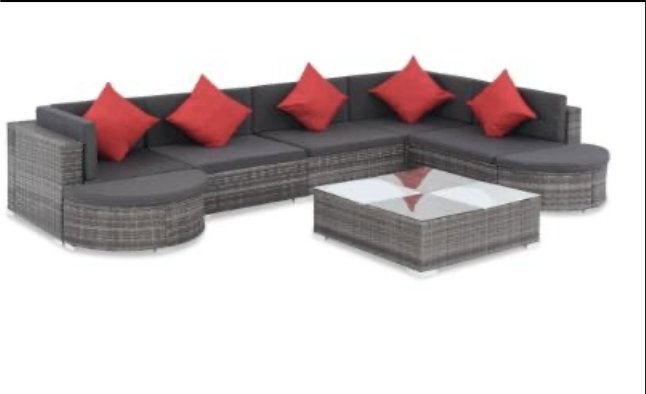 Salon de Jardin, Tuin en Terras, Tuinsets en Loungesets, Ophalen, Overige materialen, Nieuw, 8 zitplaatsen