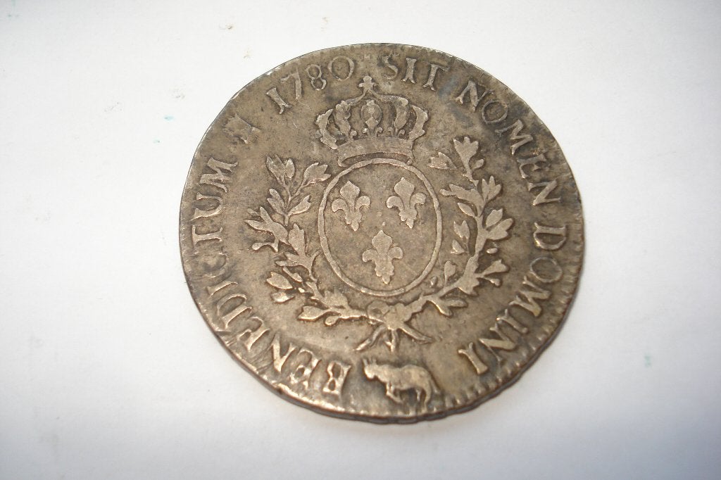 Ecu - Lodewijk XVI Frankrijk 1780, Postzegels en Munten, Zilver, Ophalen of Verzenden, Losse munt, Zilver