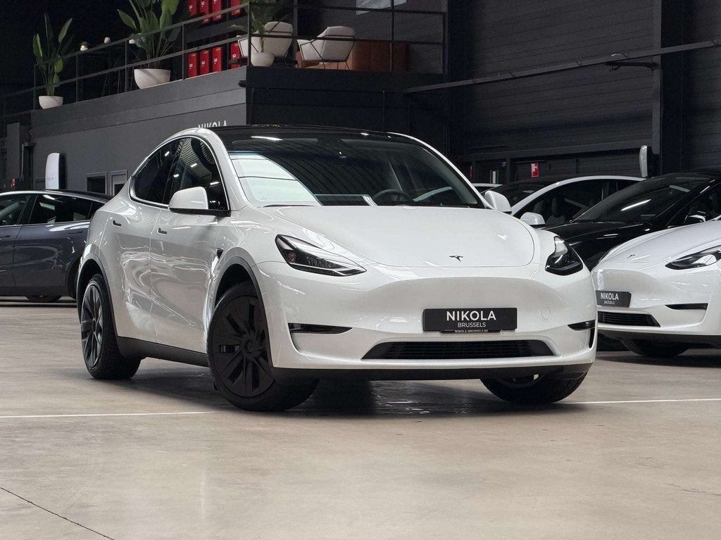 Tesla Model Y LONG RANGE - ALL WHEEL DRIVE - HIGHWAY AUTOPIL, Auto's, Zwart, Adaptive Cruise Control, Wit, 5 zetels