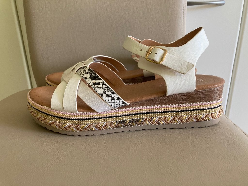 sandales, Neuf, Autre, Enlèvement, Blanc