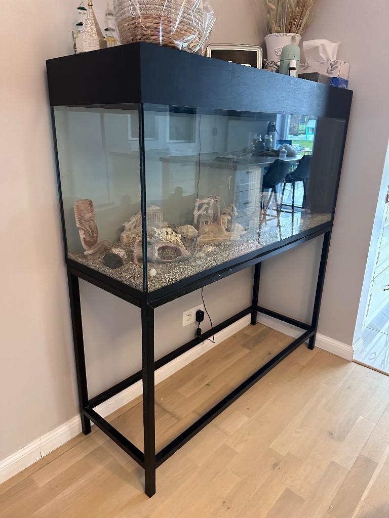 Aquarium, Dieren en Toebehoren, Ophalen, Inclusief toebehoren, Zo goed als nieuw, Aquariummeubel