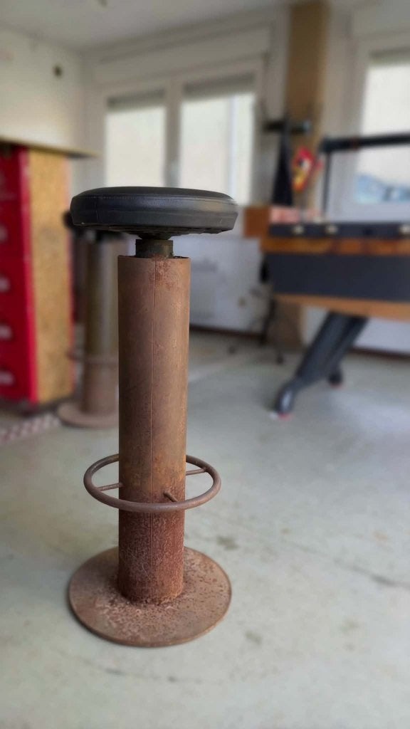 Industriële barkrukken (set van 10), Huis en Inrichting, Ophalen, Draaibaar, 60 tot 90 cm, Metaal