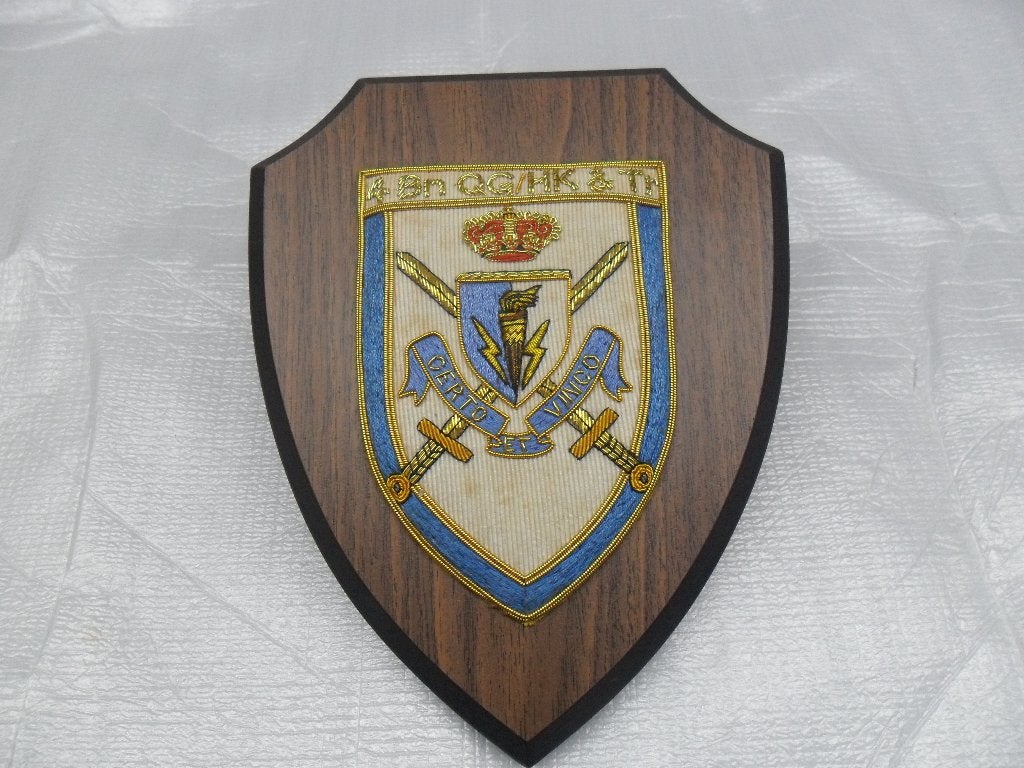 Crest ABL 4 Bn QG / HK & Tr état voir photos, Collections, Objets militaires | Général, Enlèvement ou Envoi, Armée de terre, Emblème ou Badge