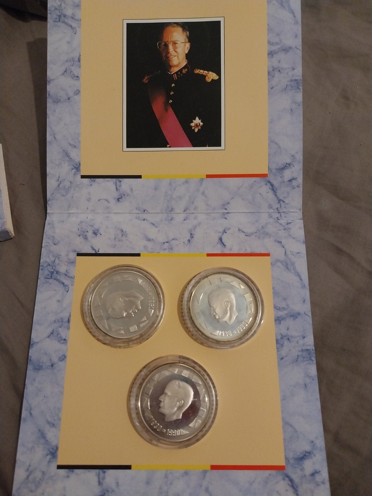 coffret pièces en argent Baudoin, Ophalen of Verzenden, Zilver, Zilver