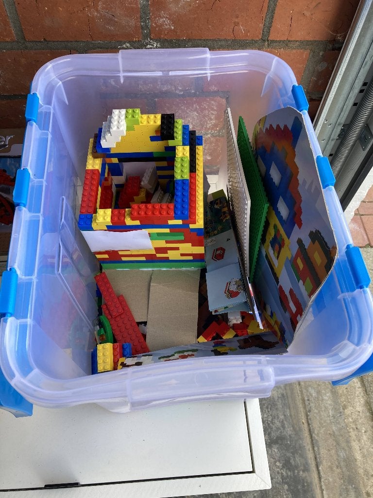 Doos met lego (box niet inbegrepen), Kinderen en Baby's, Ophalen of Verzenden, Zo goed als nieuw, Lego