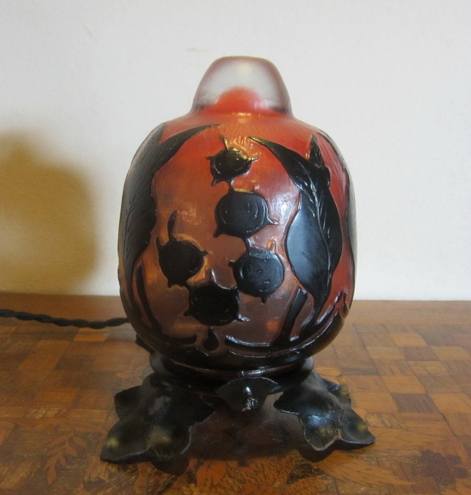 SCHNEIDER - Veilleuse Le Verre Français vers 1920, Envoi