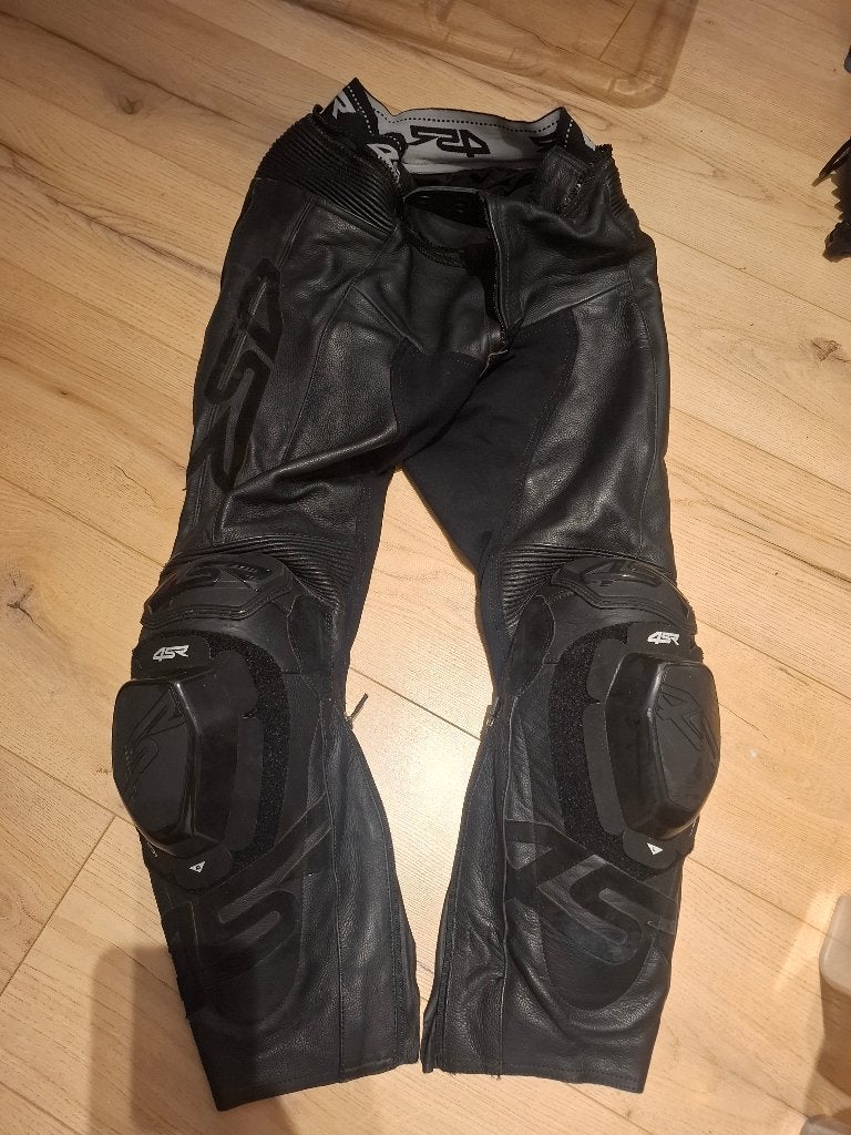 4SR lederen motorpak 2-delig, Motoren, Ophalen, Tweedehands, Heren, Broek | leer