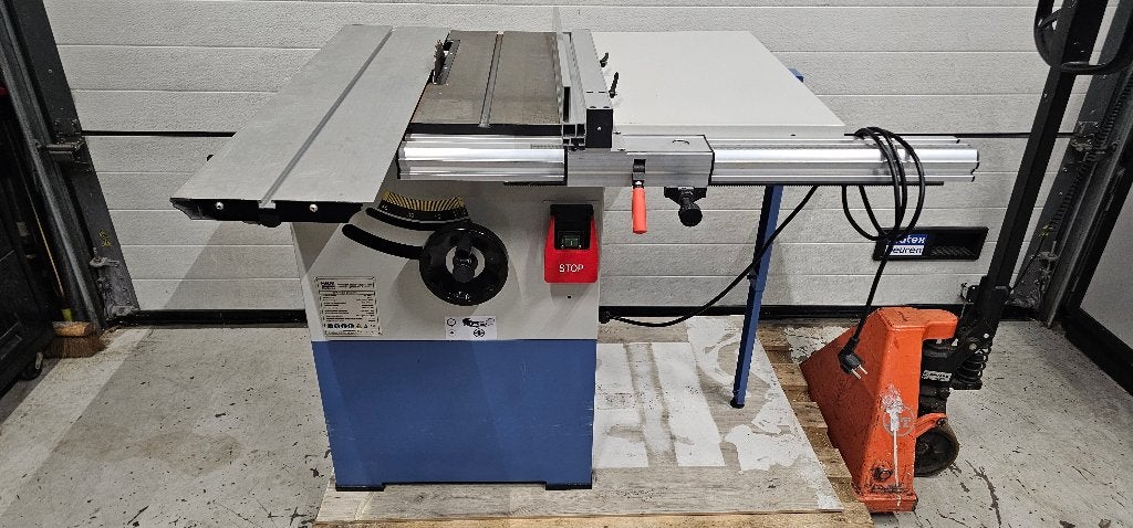 Table de scie circulaire de 2200 watts avec table à rouleau, Enlèvement ou Envoi, 1200 watts ou plus, 70 mm ou plus, Comme neuf