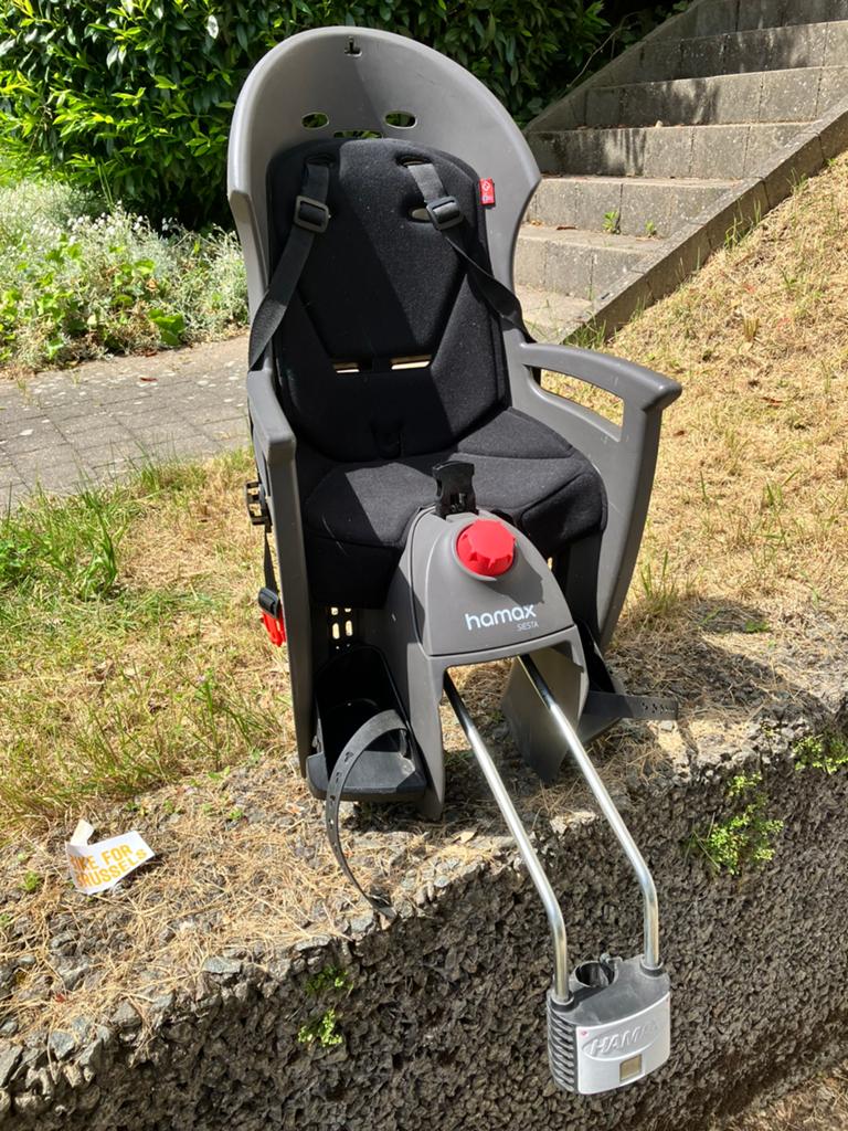 Siege vélo enfant HAMAX Siesta ajustable, Fietsen en Brommers, Fietsaccessoires | Fietsstoeltjes, Ophalen, Gebruikt, 0 t/m 18 kg