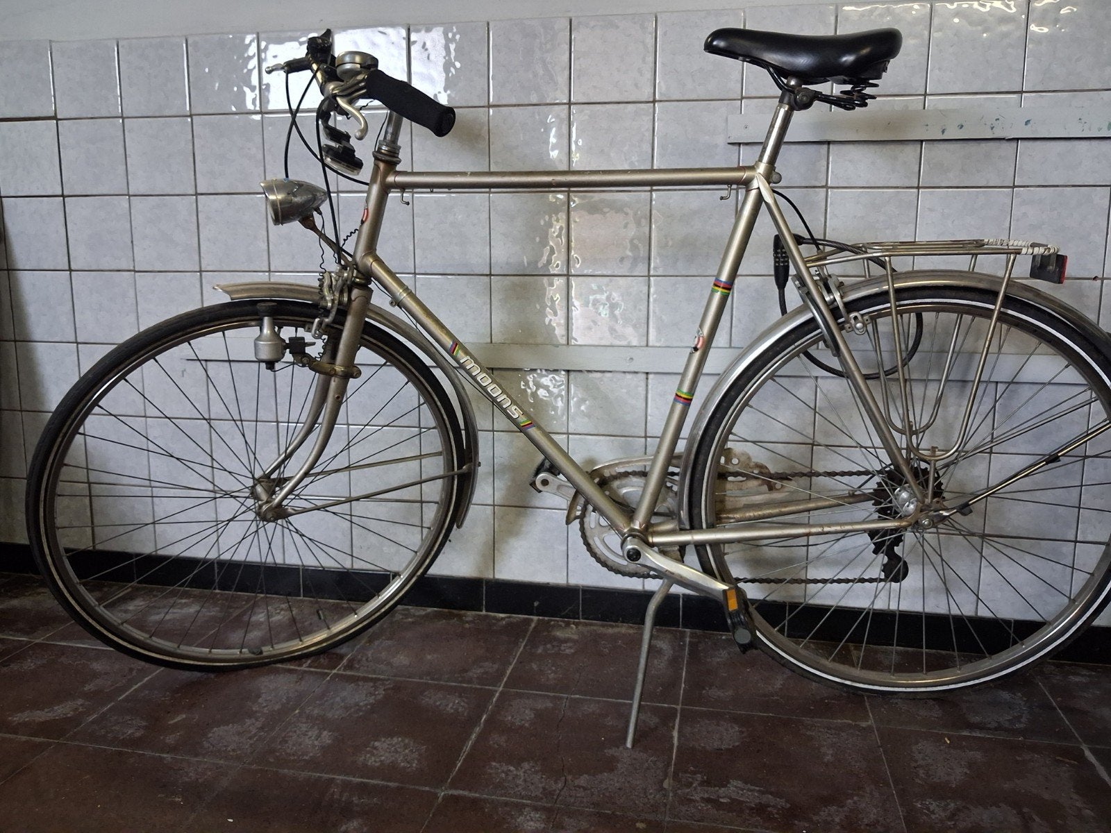 oude herenfiets, Ophalen