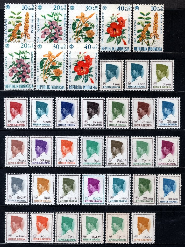 INDONESIE Jaar 1966 MH, Postzegels en Munten, Verzenden, Postfris, Zuid-Azië