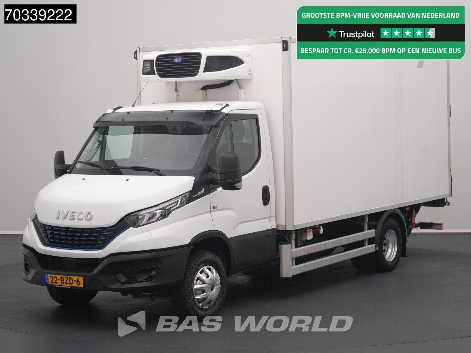 Iveco Daily 72C14 CNG Koelwagen Vriezer Laadklep Lamberet AC, Euro 6, Entreprise, 3000 kg, 4729 kg