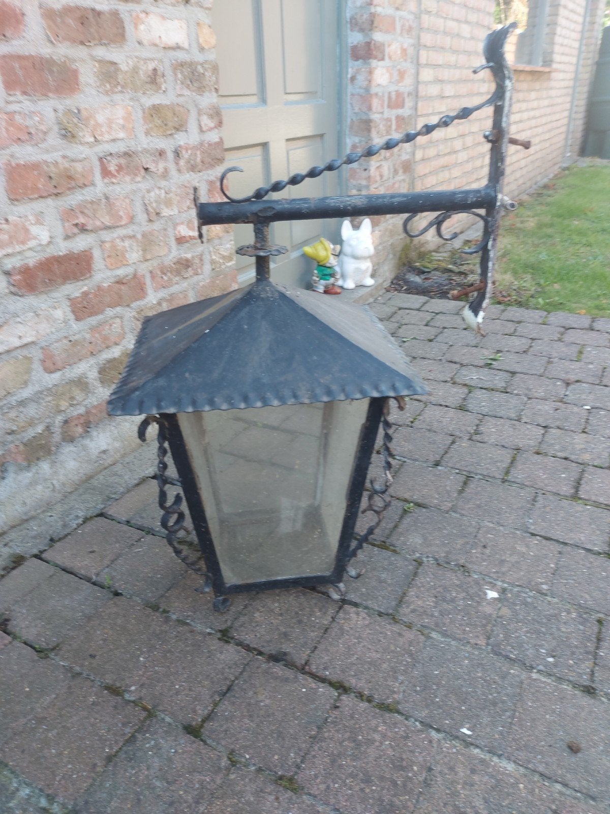 lantaarn in smeedwerk, Antiek en Kunst, Ophalen of Verzenden