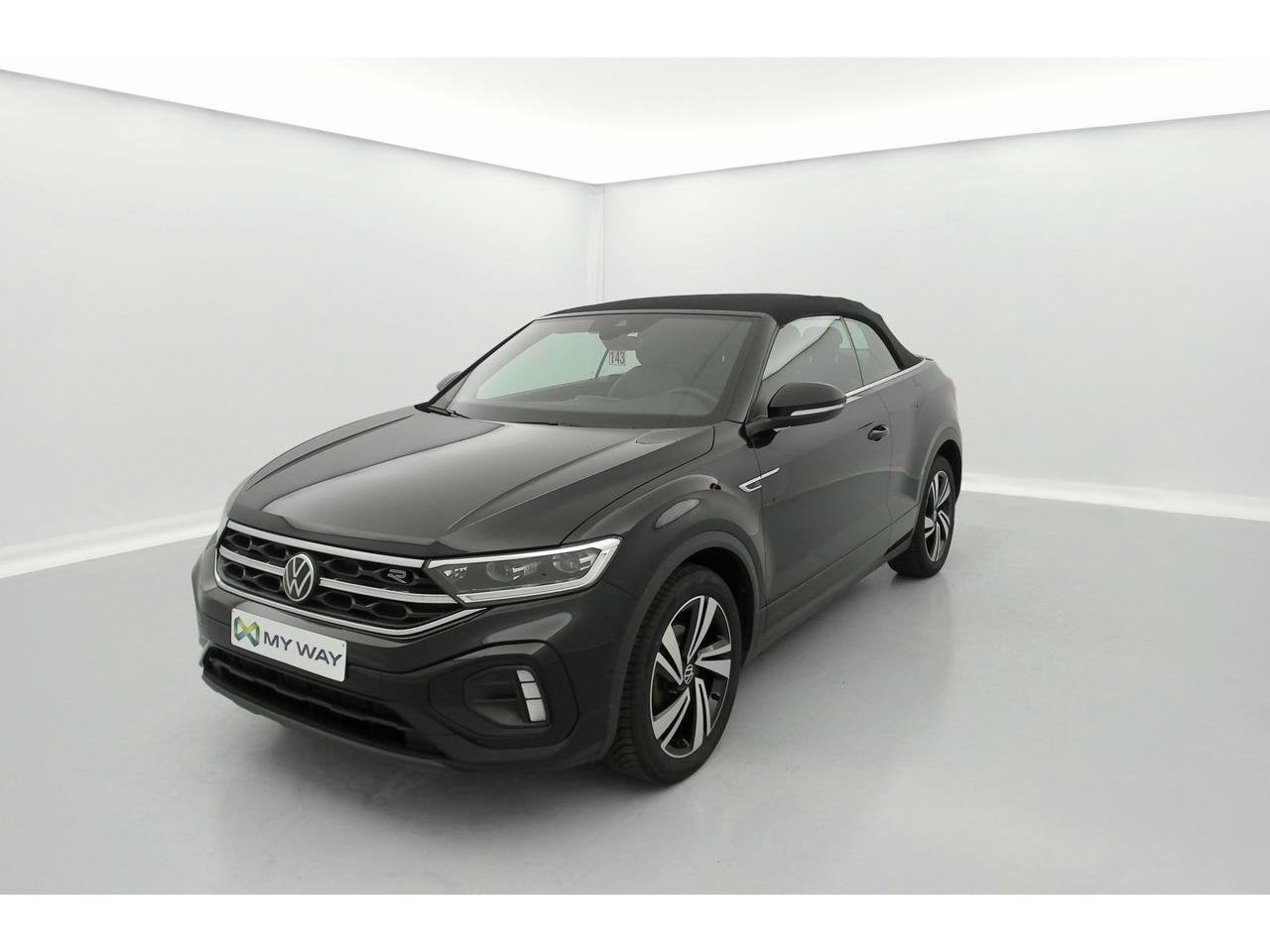 Volkswagen T-Roc Cabriolet T-Roc Cabriolet 1.5 TSI R-Line DS, Auto's, Automaat, Cabriolet, Zwart, https://public.car-pass.be/vhr/f40e07b2-1b1a-4702-8cea-73a61adcaca3