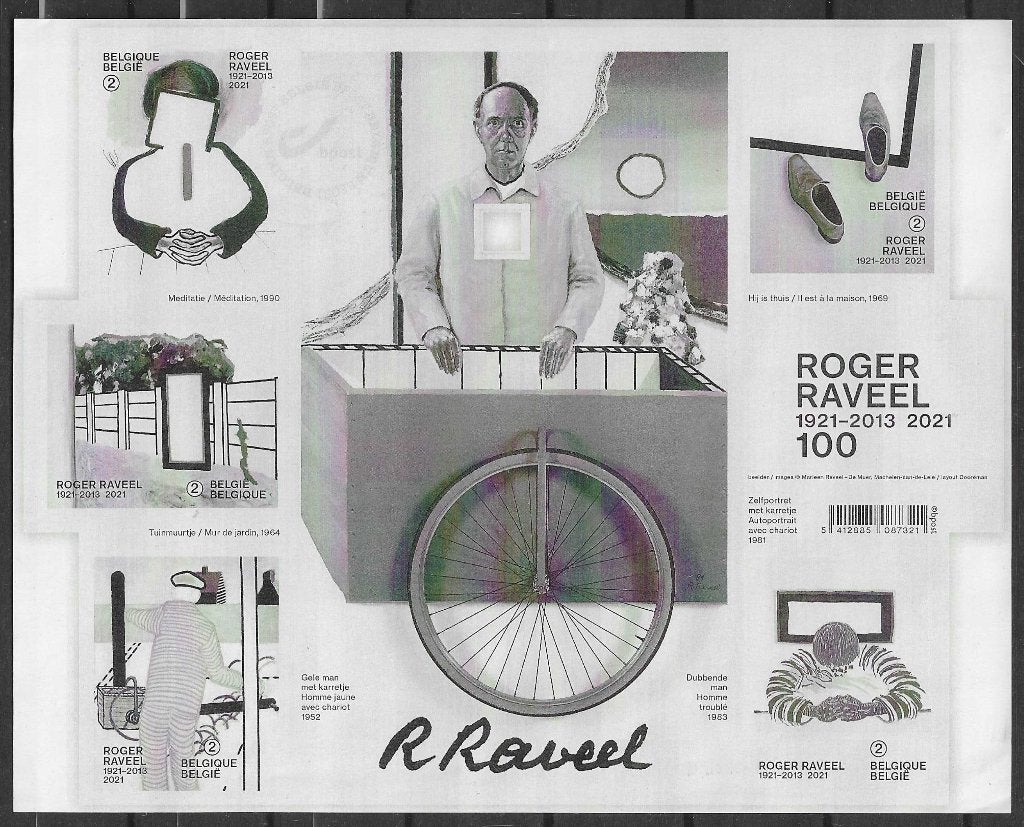 Belgique OPC GCA44 Roger Raveel 100 ans **, Enlèvement ou Envoi, Non oblitéré, Art