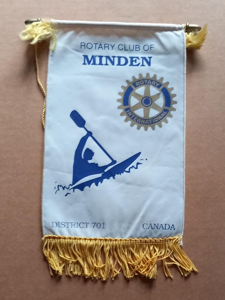 Fanion du Rotary – Minden (Canada), Enlèvement ou Envoi, Utilisé