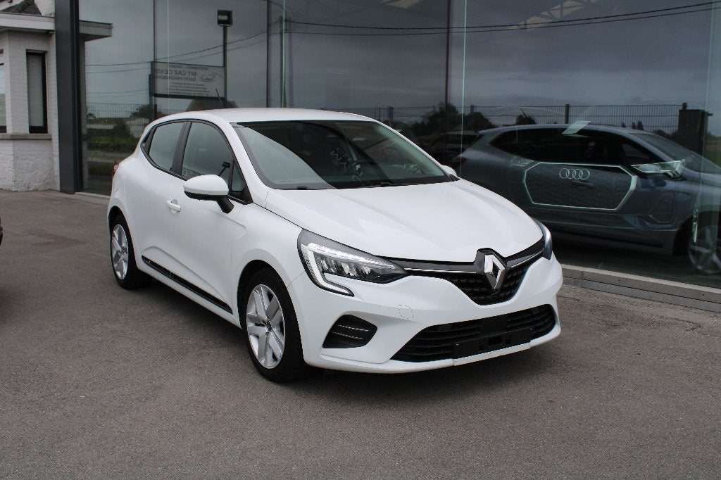 RENAULT CLIO 1.0TCe-AC-NAVI-FRONT/LANE ASS, Auto's, Stof, Euro 6, 67 kW, Wit