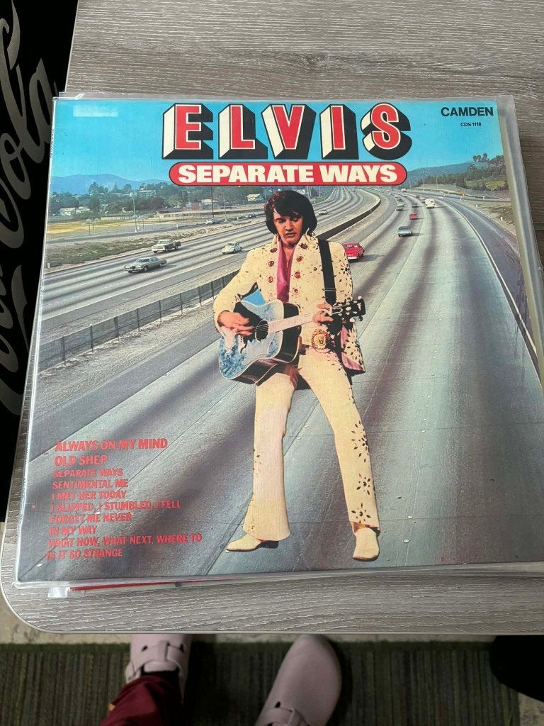 Elvis lp, Separate ways. Engelse persing, blue label. 5 euro, Cd's en Dvd's, Vinyl | Rock, LP, Ophalen of Verzenden, Zo goed als nieuw