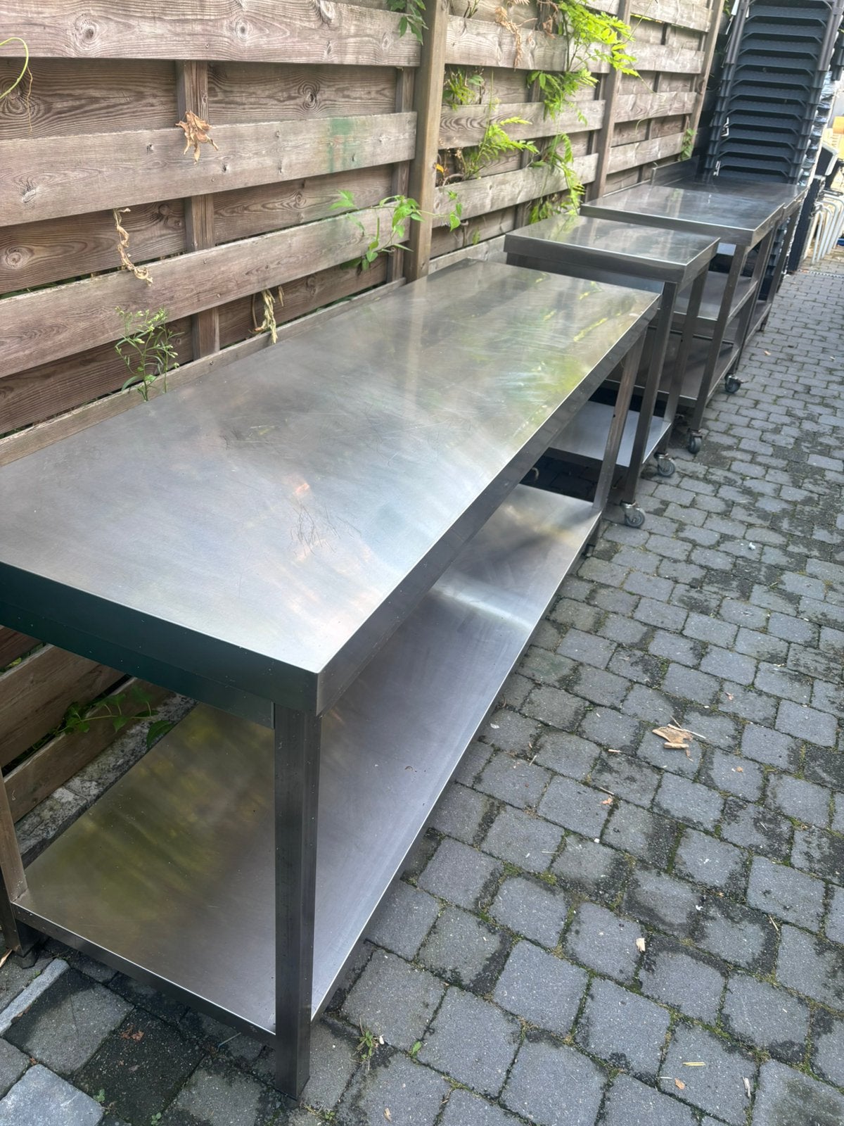 Rvs inox werktafels, Zakelijke goederen, Ophalen, Gebruikt, Inox Meubilair