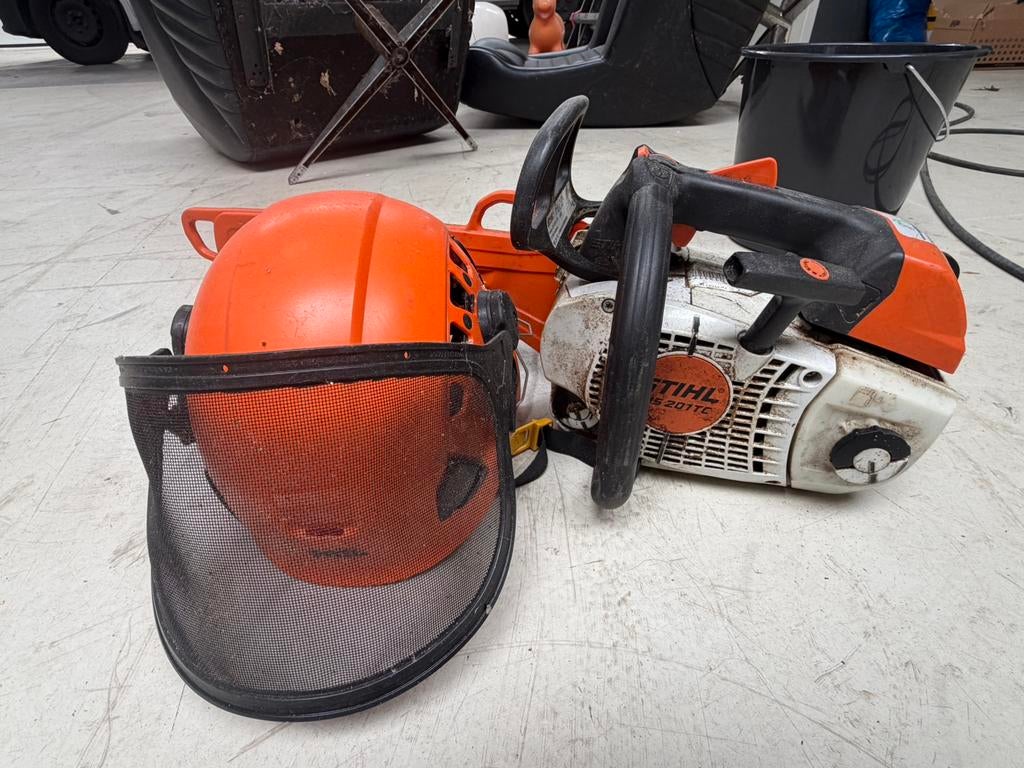 Kettingzaag onderhoud Stihl MS 201TC, Tuin en Terras, Ophalen, Gebruikt