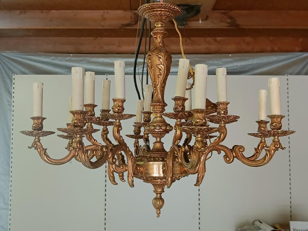 Koperen luster, Ophalen, Koper