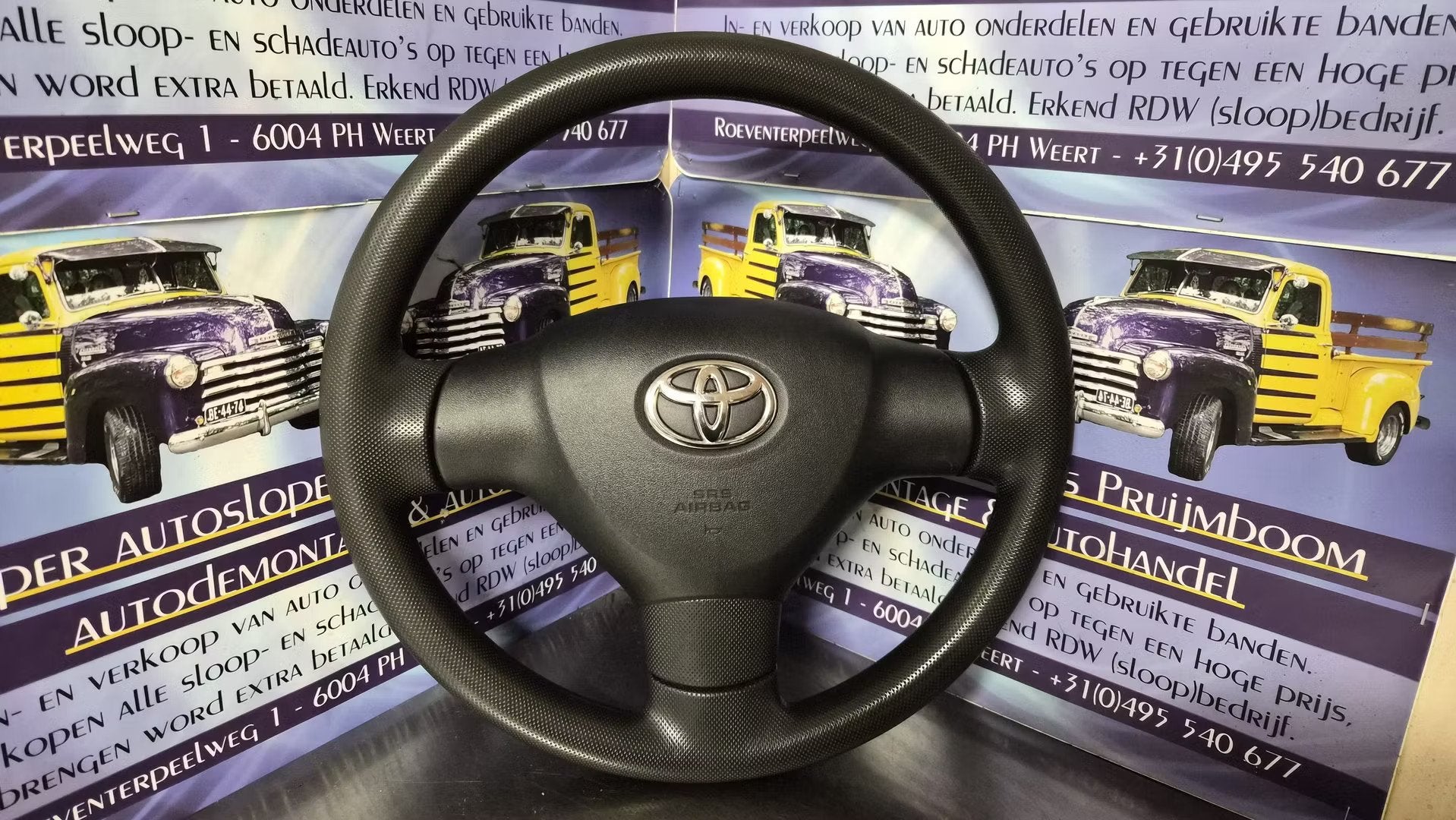 Toyota aygo. stuurwiel met airbag. rtnr 451000H010B0, Auto-onderdelen, Info@toyota.co.jp, Gebruikt, Toyota Motor Corporation, Toyota-Cho 1
471-8571  Toyota City
