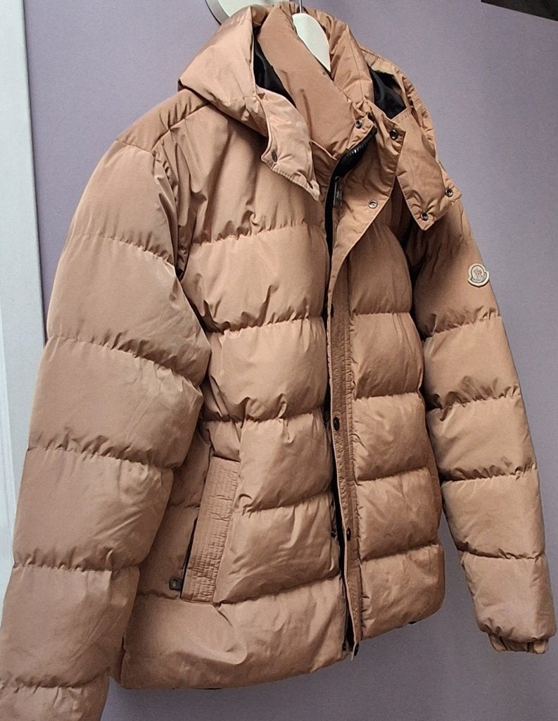 Jas Moncler, maat 56/58 (XL), Kleding | Heren, Moncler, Beige, Maat 56/58 (XL), Ophalen of Verzenden