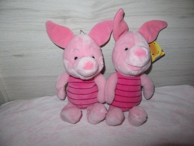 2x Knorretje - Winnie de Poeh - Disney - pluche - knuffel, Disney, Disney, Overige typen, Ophalen of Verzenden