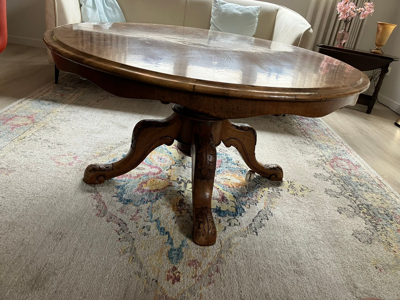 Mahonie salontafel, Antiek en Kunst, Ophalen