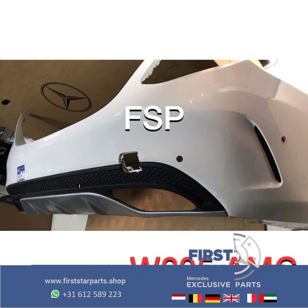 W205 C43 AMG ACHTERBUMPER Mercedes C Klasse WIT 2014-2018 OR, Arrière, Utilisé, -, -