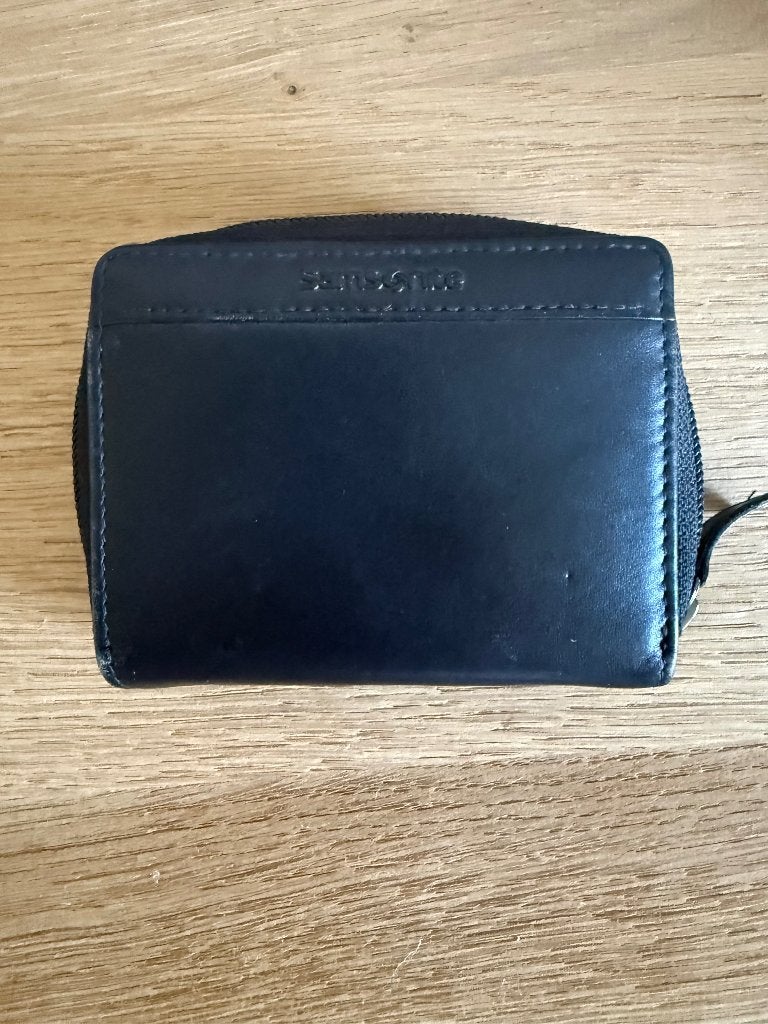 Kaartenhouder voor bankkaarten of dergelijk, Zwart, Zo goed als nieuw, Leder, Ophalen