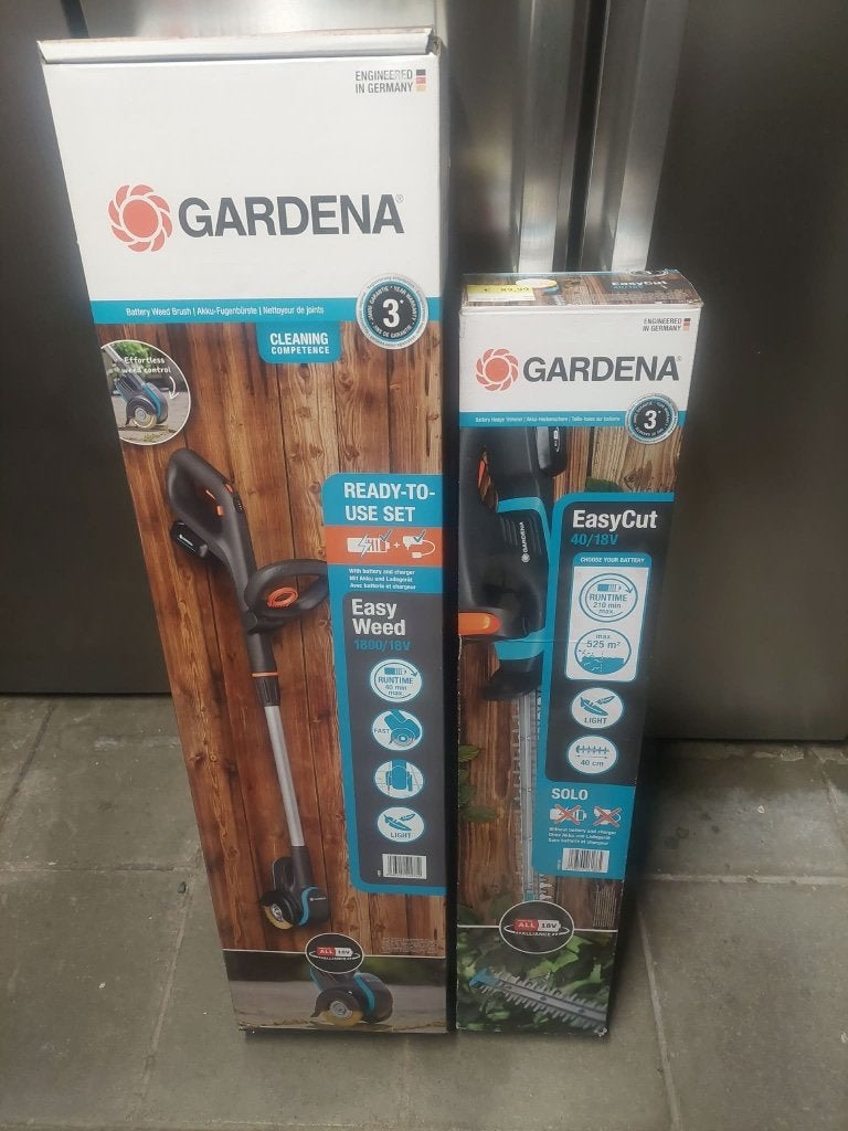 Set heggenscharen en gewrichtsreiniger, Ophalen, Nieuw, Accu, Gardena