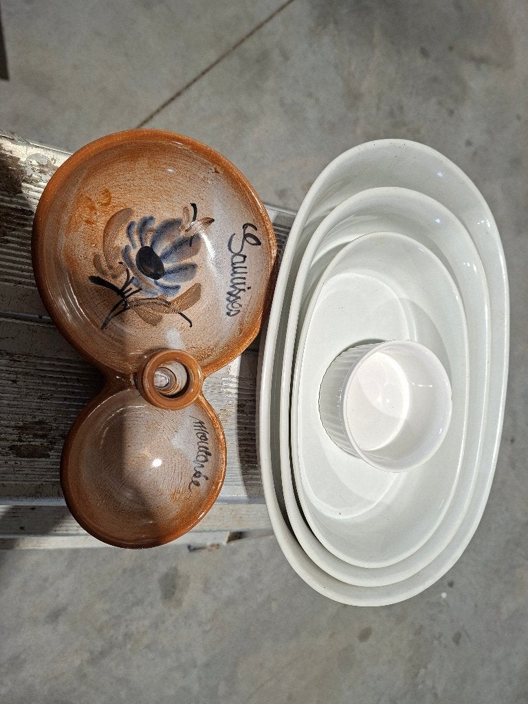 Set kommen keramiek, Huis en Inrichting, Ophalen, Gebruikt, Keramiek, Kom(men)