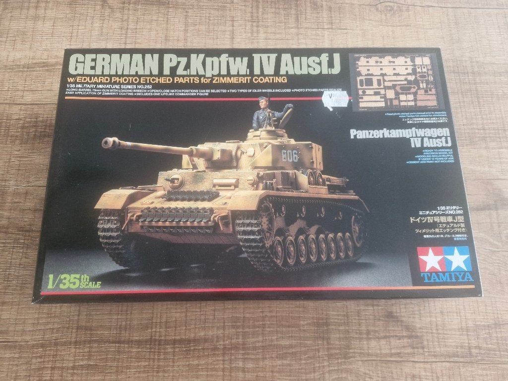 amiya 1/35 German Pz.Kpfw. IV Ausf. J + Eduard, Neuf, Tank, Enlèvement ou Envoi, 1:32 à 1:50