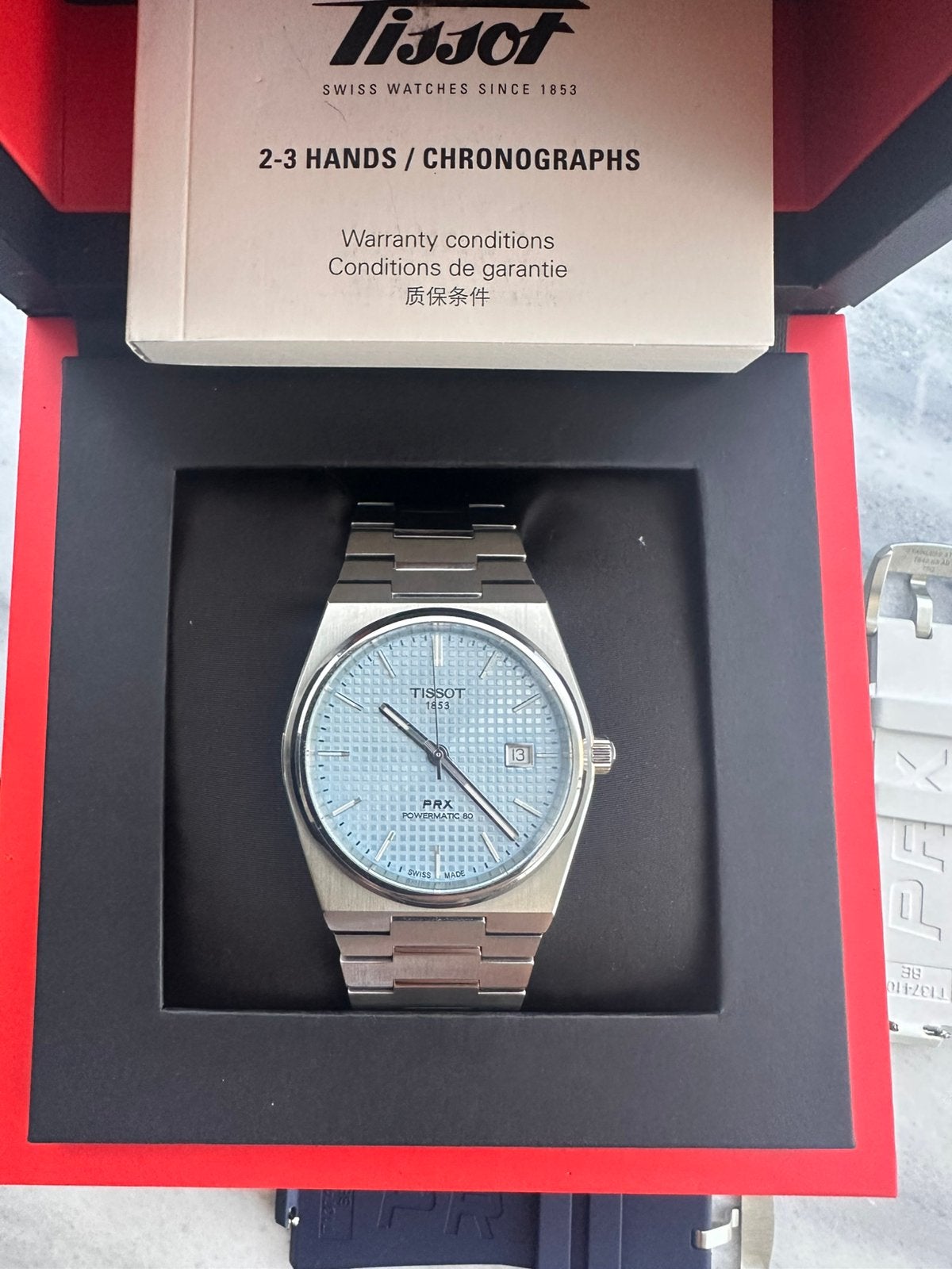 Tissot prx powermatic 80, Handtassen en Accessoires, Horloges | Antiek, Ophalen, Tissot