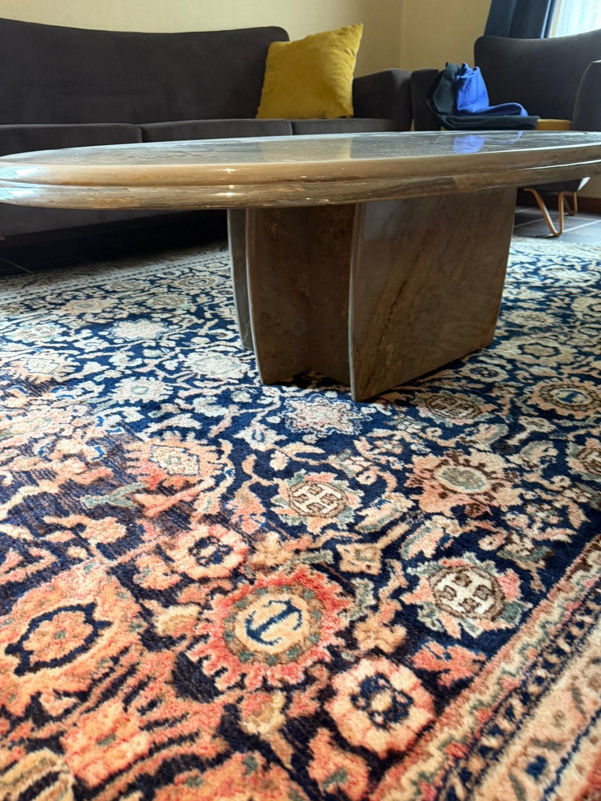 Marmer salontafel, Huis en Inrichting, Ophalen, Zo goed als nieuw
