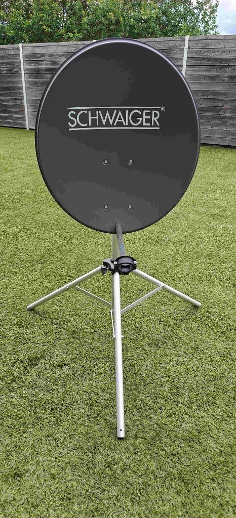 QO-100 schotel + statief, Télécoms, Antennes & Mâts, Enlèvement, Comme neuf, Antenne