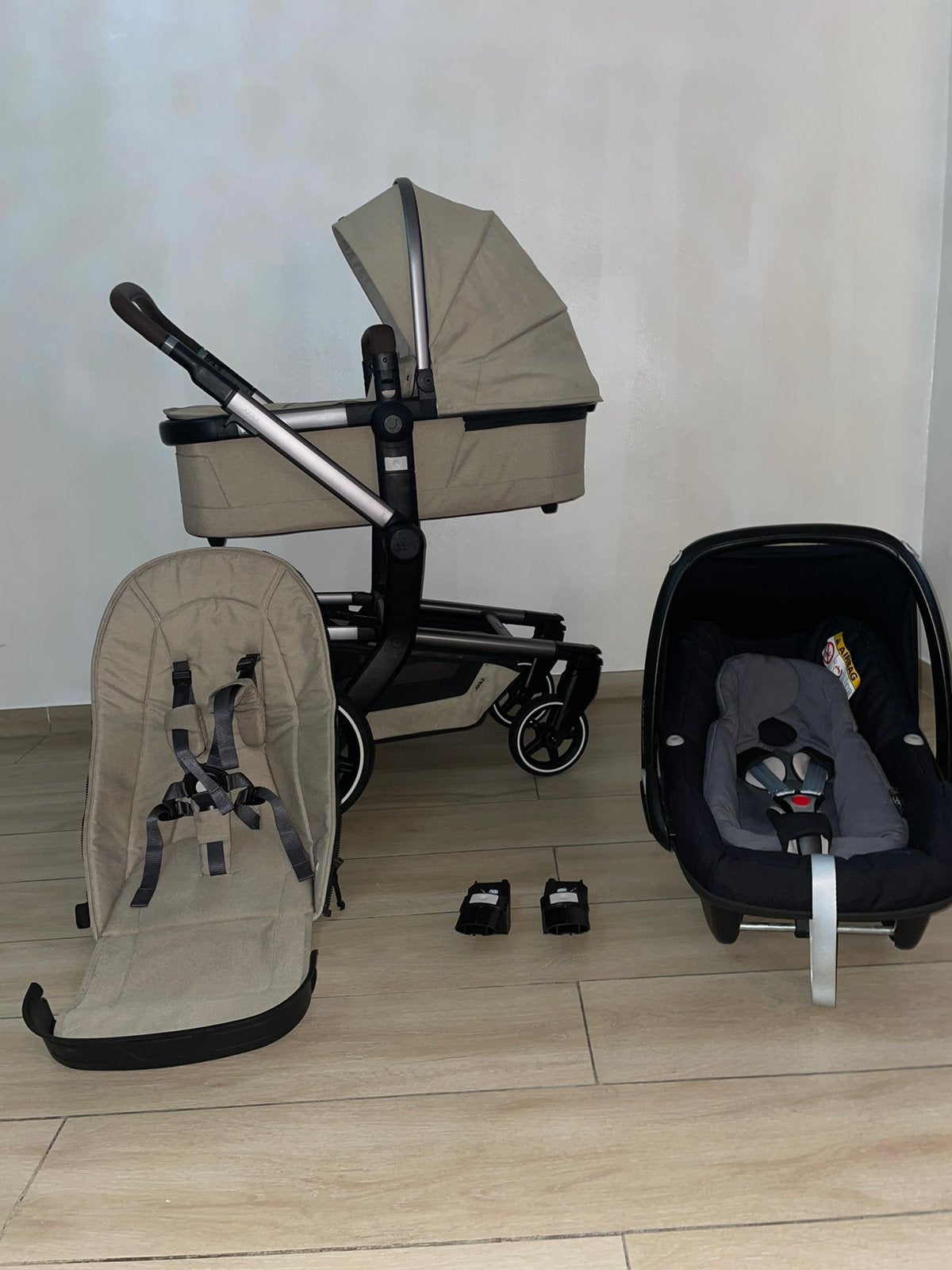 Joolz Day + compleet Sandy Taupe 3-in-1 Complete, Ba, Zo goed als nieuw, Ba, Maxi-Cosi