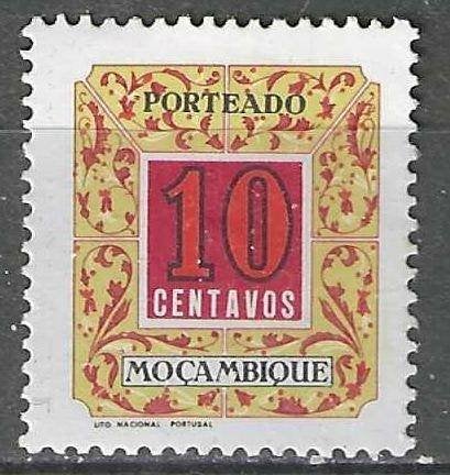 Mozambique 1952 - Yvert 52TX - Takszegel - 10 c. (PF), Verzenden, Postfris